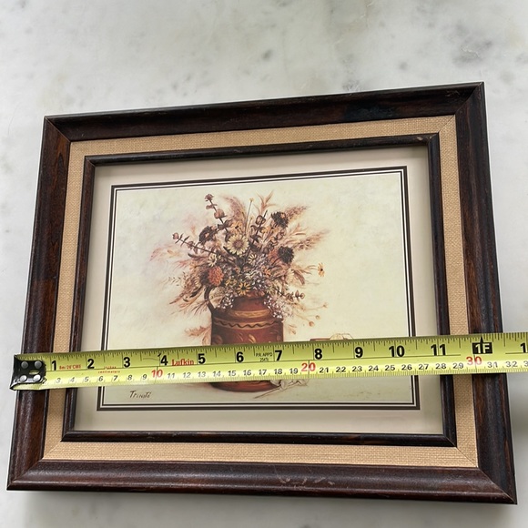 VINTAGE floral still life print framed autumn rustic botanical - Picture 8 of 8